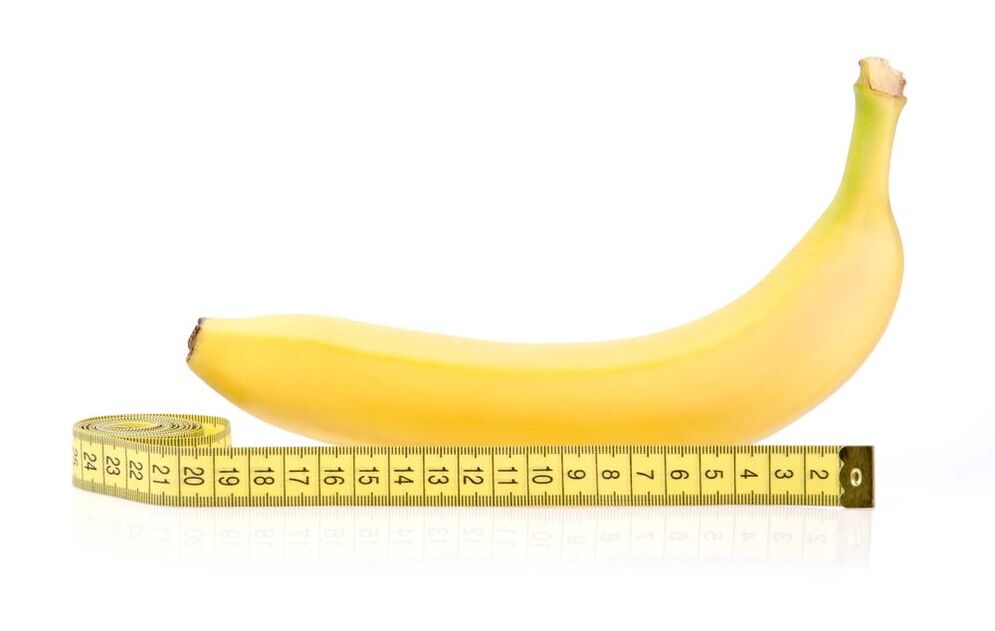 banana și centimetrul simulează mărirea penisului